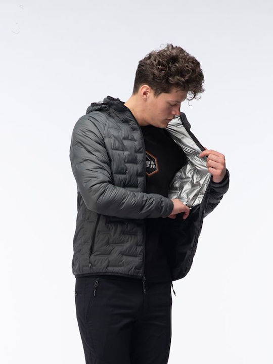 Primaloft Jacket Puffer Windproof Gray