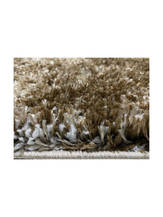 824 Rug Rectangular Shaggy Brown