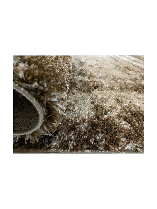 824 Rug Rectangular Shaggy Brown