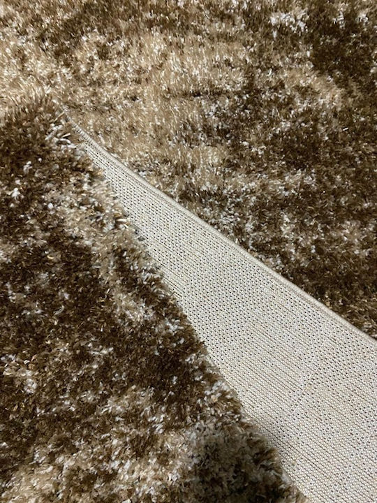 824 Rug Rectangular Shaggy Brown