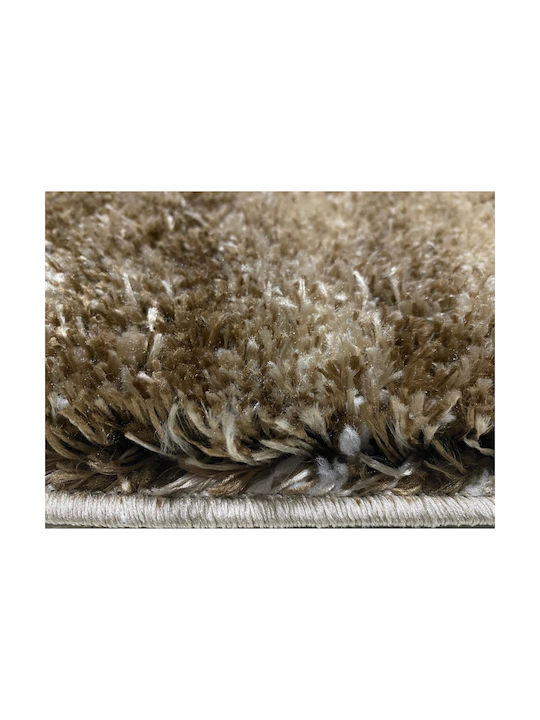 533 Covor Rectangular Shaggy Camel Brown