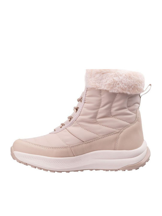 Damenstiefel mit Pelz Beige