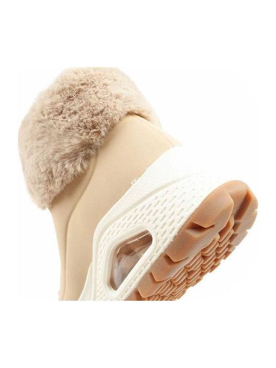 Uno Rugged Women's Ankle Boots Beige