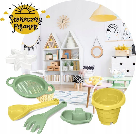 Wader Beach Toy Set Yellow 6pcs