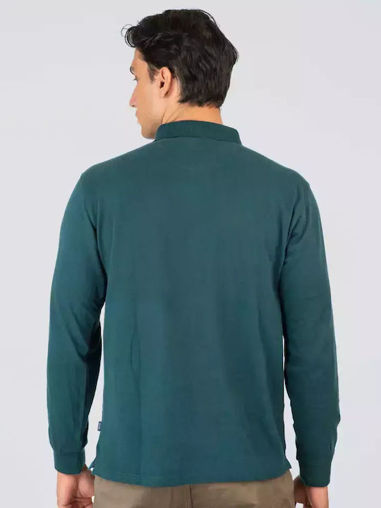 Polo Long Sleeve Blouse Deep Teal