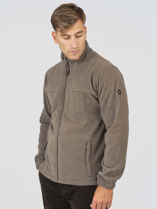 Ανδρική Ζακέτα Fleece Dk Smoke