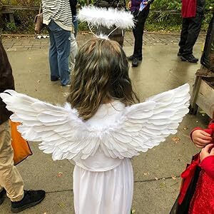 De carnaval Aripi Albe pentru Halloween 1buc