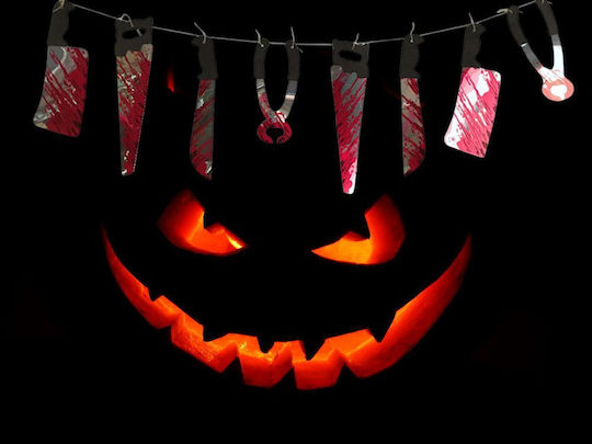 De carnaval Ghirlande Neagră pentru Halloween din Plastic 1buc