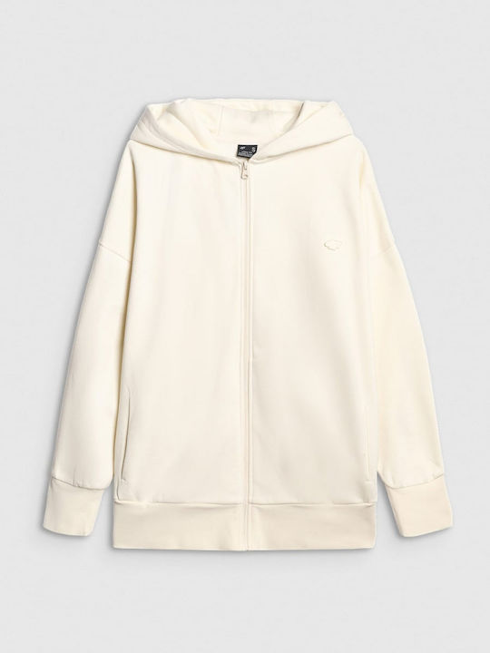 Women's Sweatshirt Jacket Hooded Crem