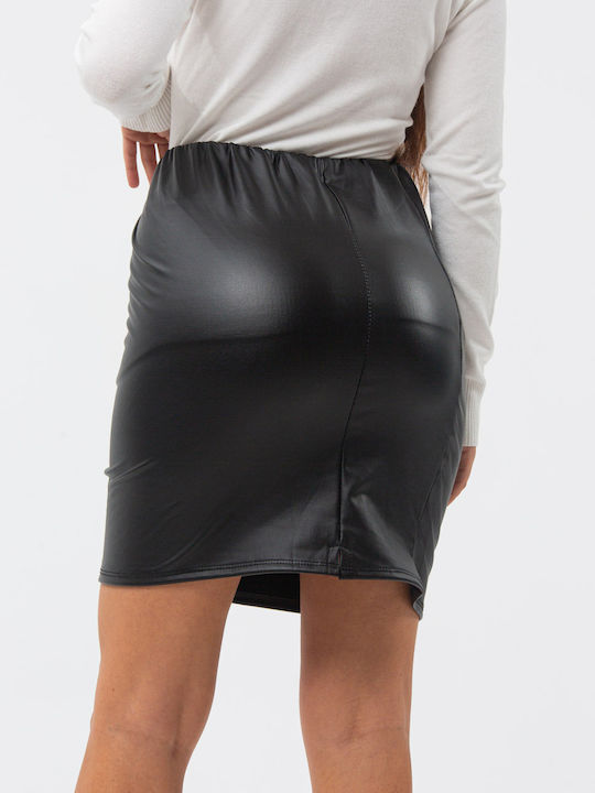 Leather Skirt Black
