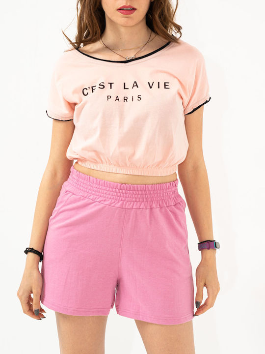 Women's Sporty Shorts Pink