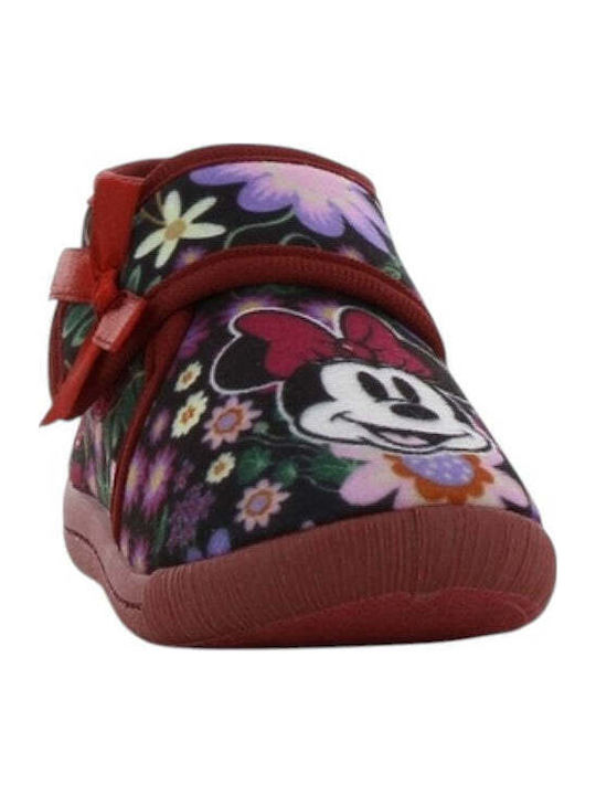Παντόφλες Μποτάκια Μπορντό Minnie Mouse