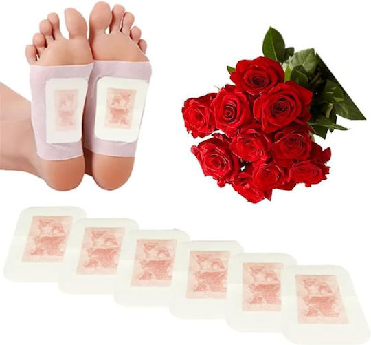 Kiyome Kinoki Detox Foot Pads Scent Red Rose 10 Pieces