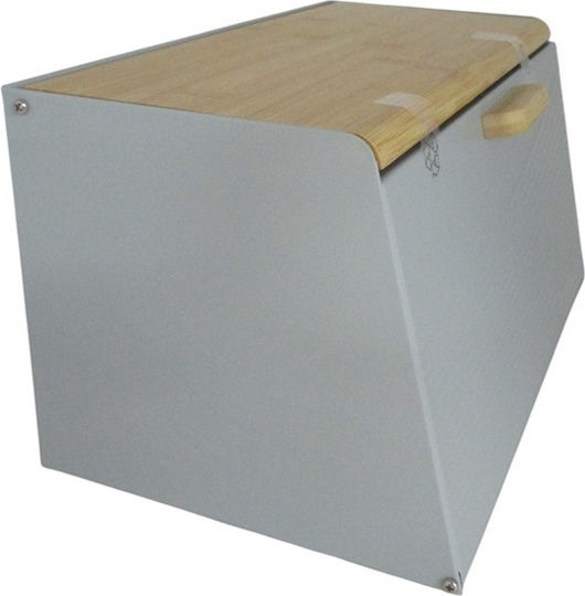 HFA Brotkasten mit Deckel Metallisch Gray 36x21.6x20.4cm