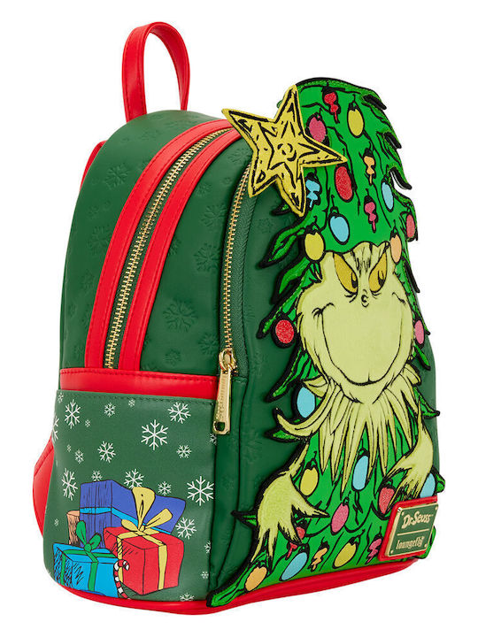 Loungefly The Grinch Dr. Seuss Holiday School Bag Backpack