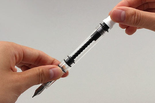 Twsbi Eco Stilou Cu Piston Alb Umplere Pană De Scris 4711467444356 Penite Extra Fine