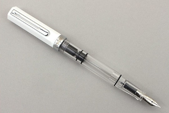 Twsbi Eco Stilou Cu Piston Alb Umplere Pană De Scris 4711467444356 Penite Extra Fine