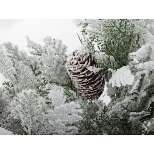 Christmas Decorative Snowy Wood Tree 45cm Green