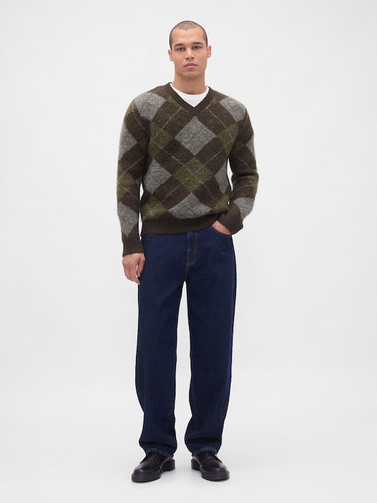 Langarm Pullover Dusty Olive