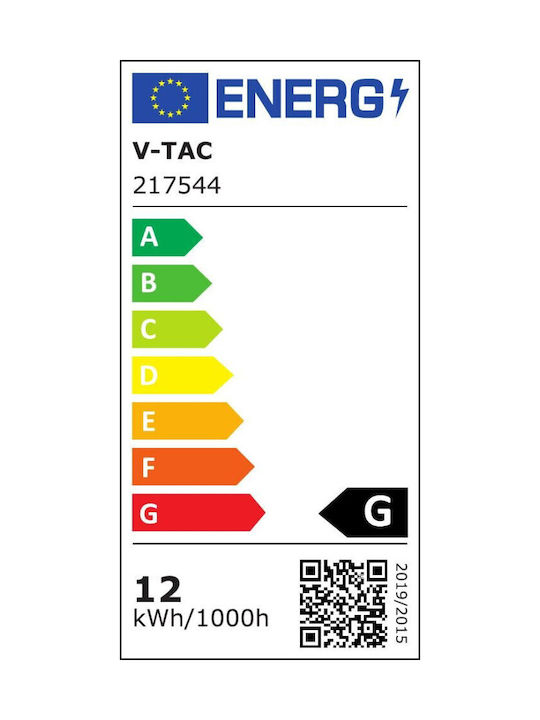 V-TAC Sticla Lumină Led Fixă 217544