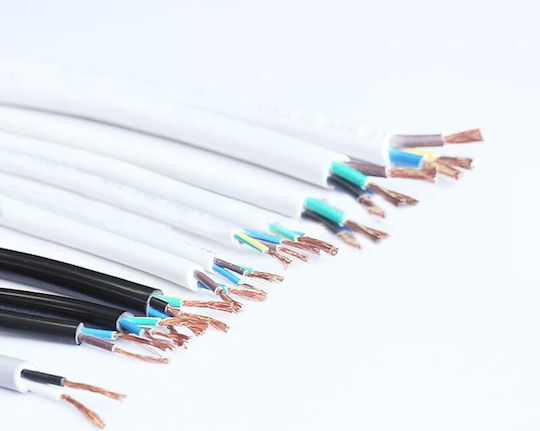 Redled Power Cord Type NYL with Cable Properties 7x1.5mm² in Black Colour 1m Flexible