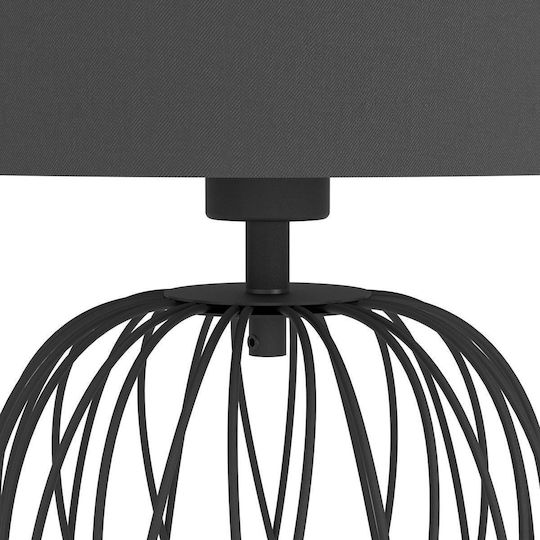 Eglo Nimlet Metal Table Lamp for Socket E27 with Black Shade and Base