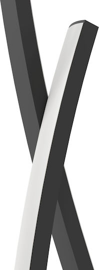 Eglo Grisolia LED Floor Lamp H129xW22cm. with Natural White Light Black
