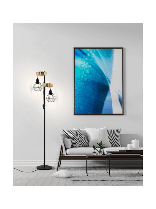 Eglo 44081 Floor Lamp Townshend 2xe27 60w 230v FSC Certified