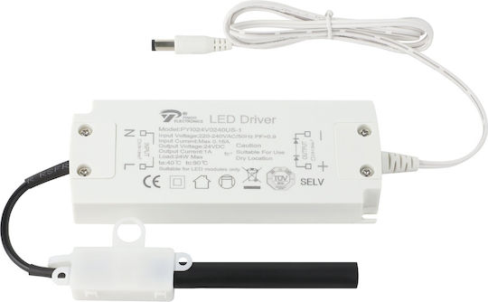 Eglo Bandă LED 24V Alb Cald Lumină 8m cu Sursă de alimentare