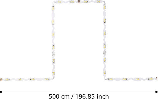 Eglo Ταινία LED 24V Ρυθμιζόμενο Λευκό Φως 5m με Τηλεχειριστήριο