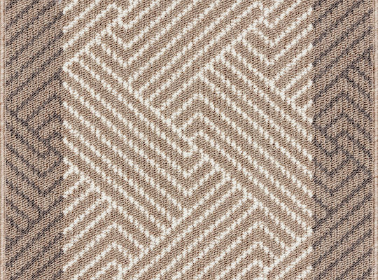 Non-Slip Kitchen Runner Mat Carmel Mocha-Ivory 67x140