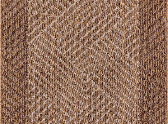 Rutschfestes Küchenläufer Carmel Kastanienbraun- Sand 80x160