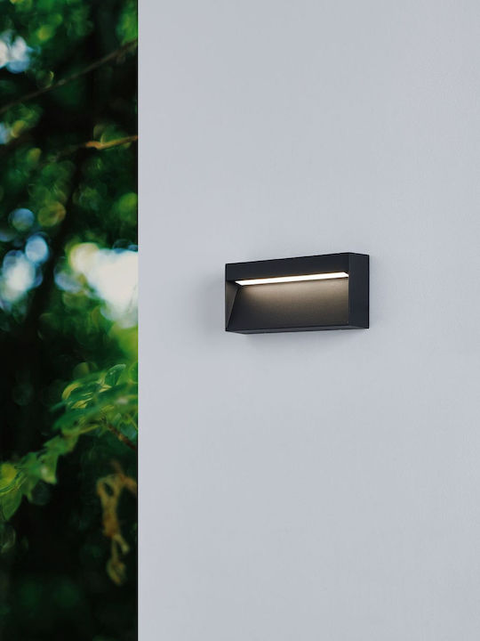 Eglo Стенен Външен Плафон LED IP65 с Топло бяло Светлина 20x9x9εκ.