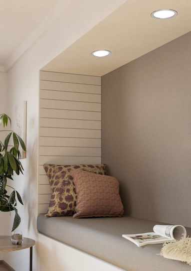Eglo Στρογγυλό Χωνευτό LED Panel 10.5W με Φυσικό Λευκό Φως 4000K 16.6εκ.