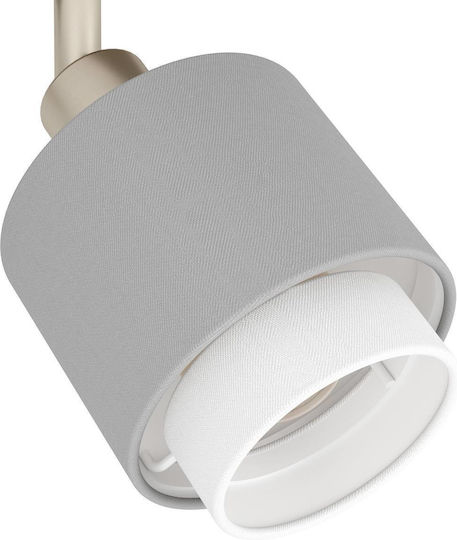 Eglo Spot cu 4 Lumini și cu Soclu E14 în Culoare Gri