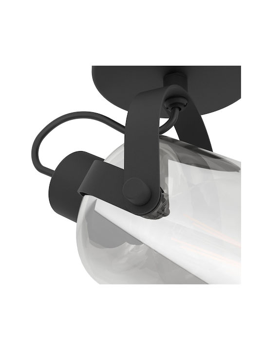 Eglo Berregas Single Spot with Socket E27 in Silver Color