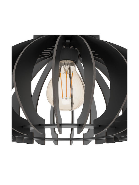 Eglo Cossano 3 Ceiling Mount Light Black with Socket E27