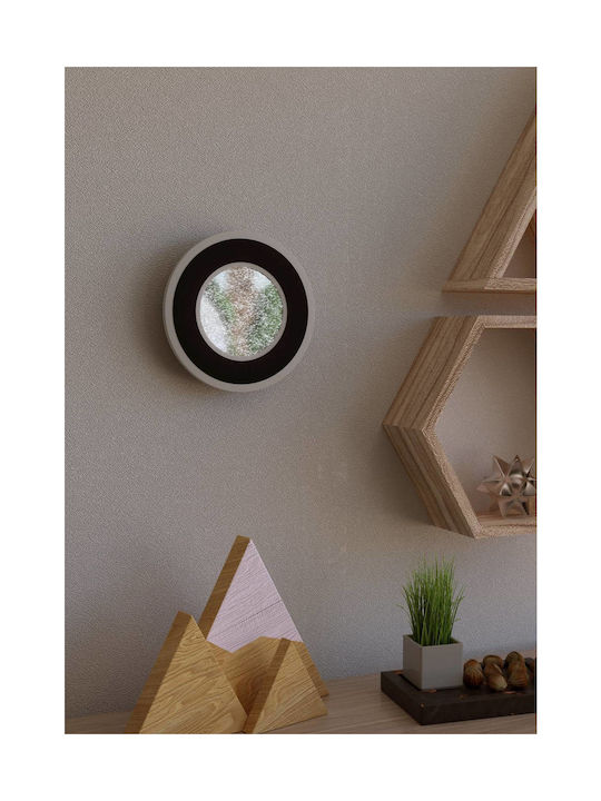 Eglo Macchioni Ceiling Mount Light Black with Integrated LED and Crystals