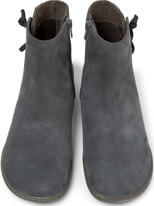 Peu Cami Leather Women's Ankle Boots Gray