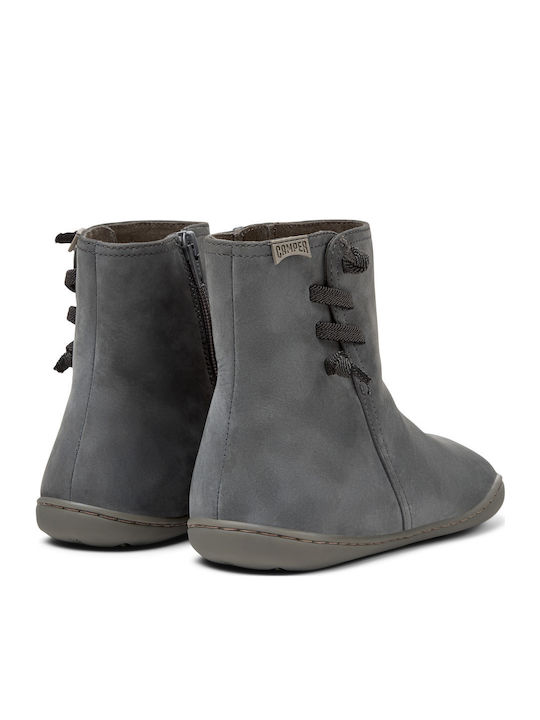Peu Cami Leather Women's Ankle Boots Gray