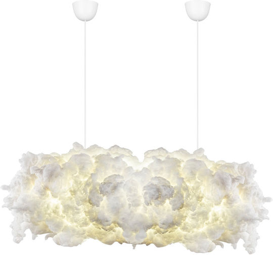 Opviq Serene Pendant Light White Rail with Socket E27 90x45x80cm