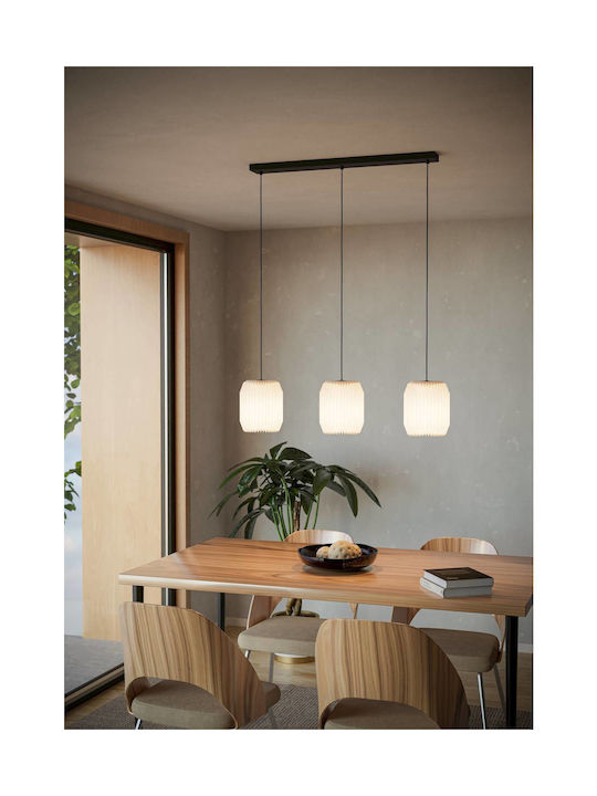 Eglo Κρεμαστό Φωτιστικό Μαύρο με Ντουί E27 88x18x110εκ.