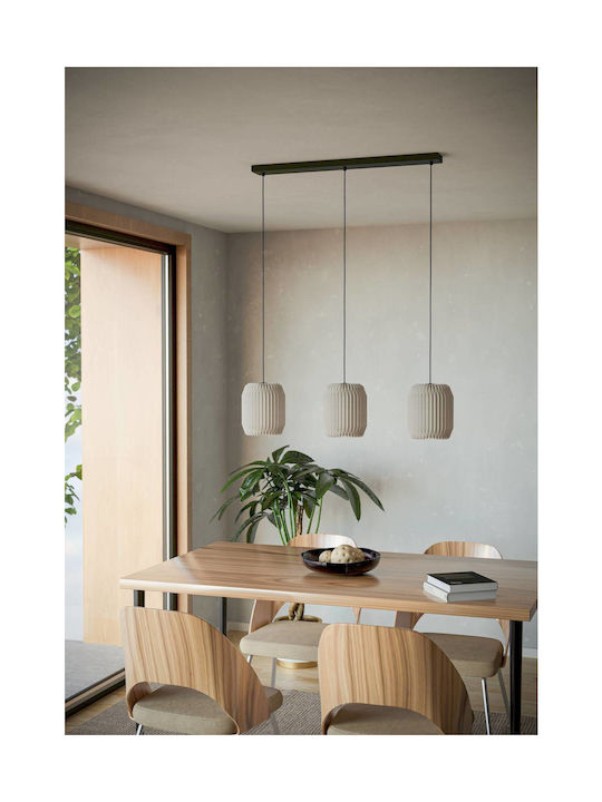Eglo Κρεμαστό Φωτιστικό Μαύρο με Ντουί E27 88x18x110εκ.