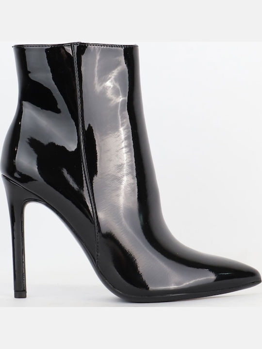 Women's Ankle Boots made of Patent Leather Black