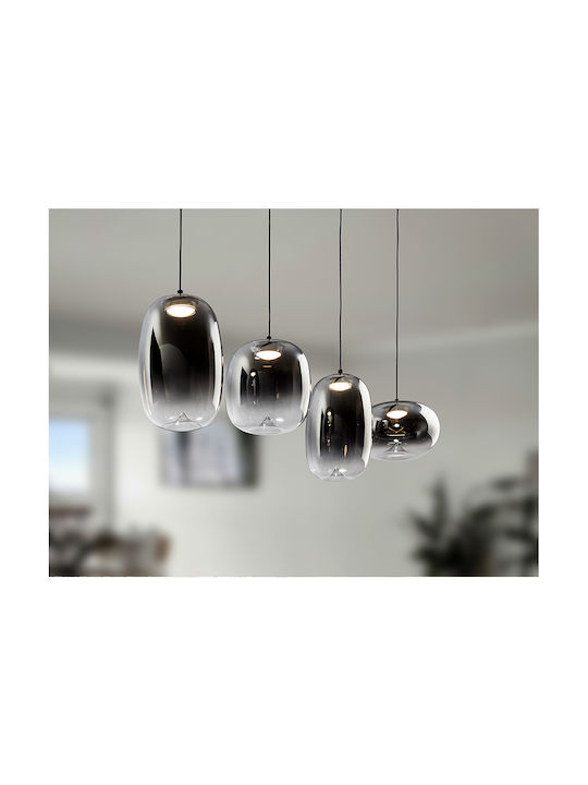 Onice Adjustable Pendant Light Black 21x21cm