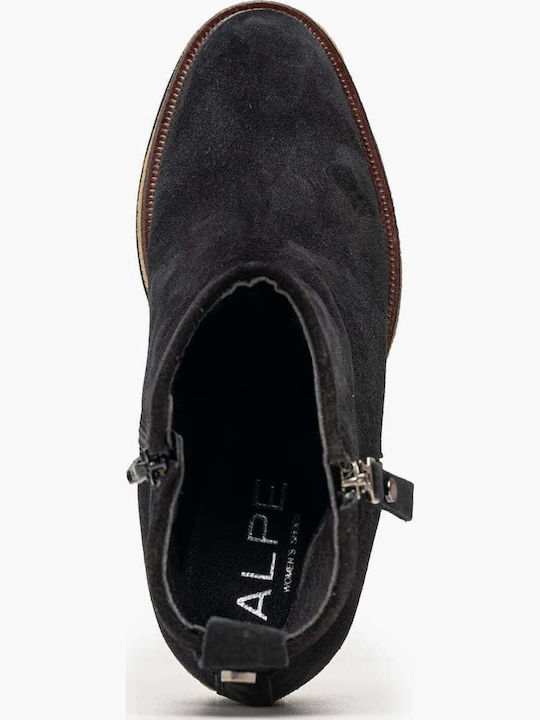 Leather Women's Ankle Boots Black