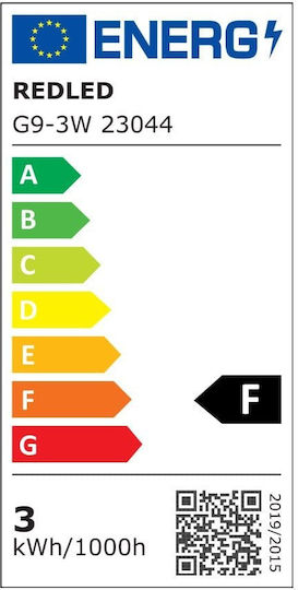 Redled LED Bulb 3W for Socket G9 Cool White 300lm