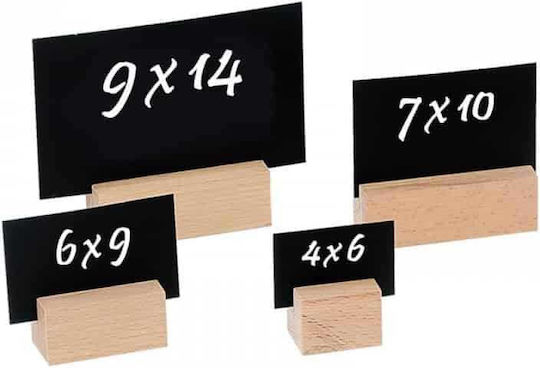 Garibaldi Card with Base 3 Pieces Tabletop Mini ChalkBoard 6x9cm