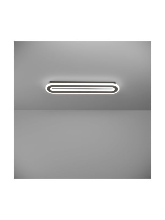 Eglo Macchioni Ceiling Mount Light 55cm Black with Integrated LED