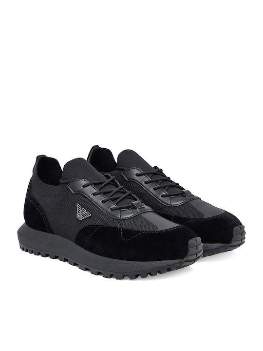 Emporio Armani Sneakers Μαύρα
